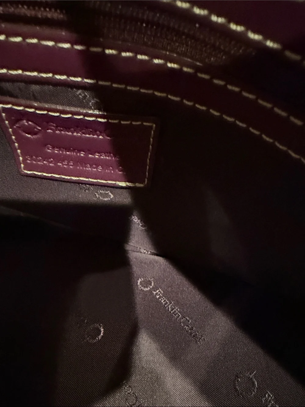 Franklin Covey Structured Purple Tote Handbag - Women's Bag